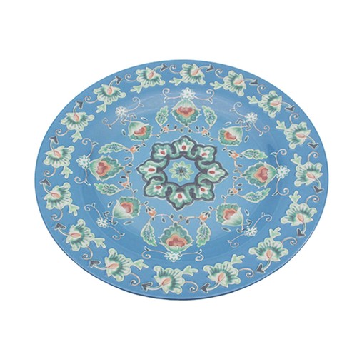 Melamine plate 28cm - melamine, blue