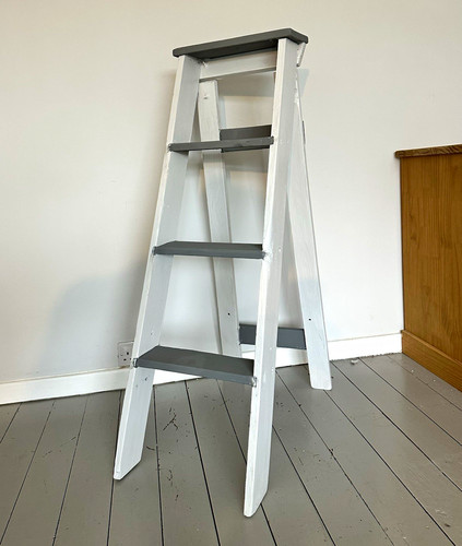 Restored wooden step ladder - ,