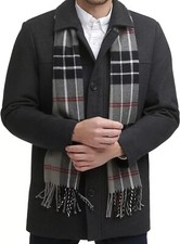 NWT $188 SIZE XL Dockers® Men's Weston Wool Blend Scarf Coat WASHABLE
