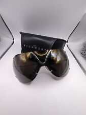 John Richmond rimless shield sunglasses with mirrored lens 2000s JR55403