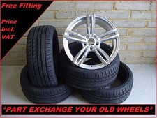 19" Alloy Wheels & Tyres Fit BMW 5 Series F10 F11 5x120 Silver