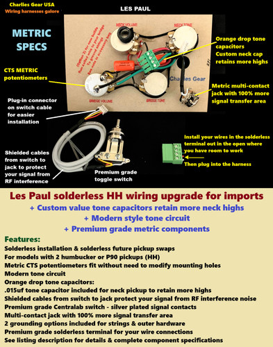 Les paul metric solderless - metric,