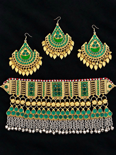 Stunning green afghan - green,