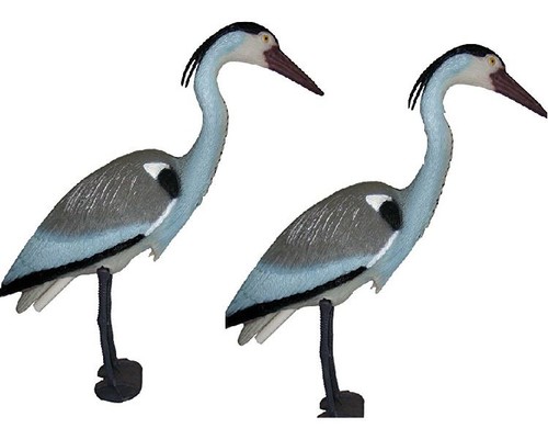 Twin pack decoy heron - twin, for