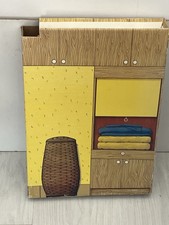 Vintage 1983 Sindy Super Home Cardboard Double Sided Kitchen Bathroom Divider