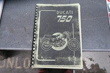 ducati 750 sport parts book (reprint copy)) classic vintage bevel