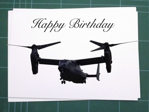 Boeing osprey birthday card - birthday,