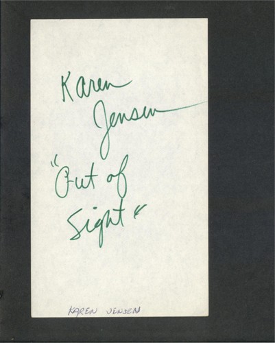 Karen jensen signed - -,