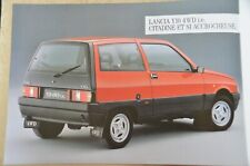 LANCIA Y10 4WD i.e. BROCHURE 1989 (FRENCH TEXT / FRENCH MARKET) VGC  RARE