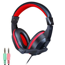 CIT Stereo Gaming Headset Headphones With Boom Mic For Computer PC Laptop UK