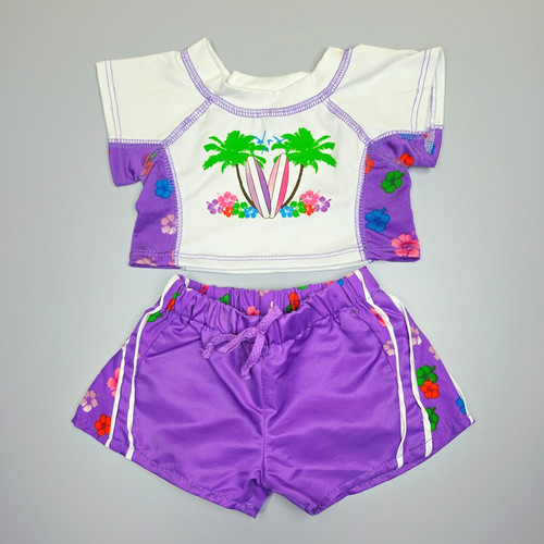 Build bear white purple - a,