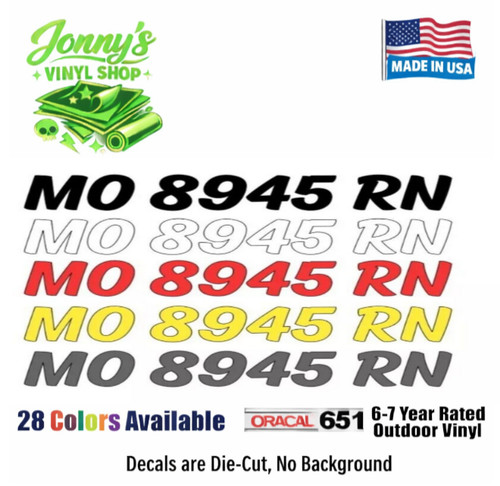 Custom boat registration - boat,
