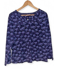 Women's Mantaray Winter Forest Long Sleeved Top - Size 14 L 25 inches , Casual