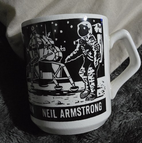 Vintage moon landing mug - vintage,