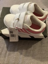 Adidas Infant HOOPS White Pink
