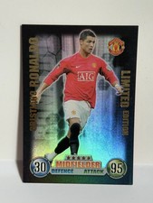 Topps Match Attax 07/08 Cristiano Ronaldo Limited Edition Card Manchester United
