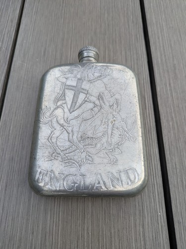Pewter hip flask - hip, st