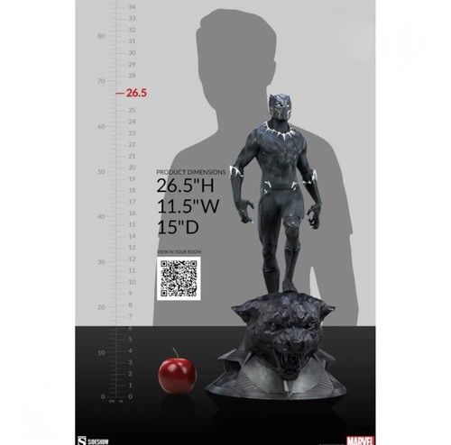 Sideshow black panther premium - black,