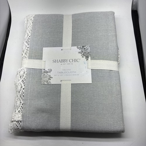 Shabby chic oblong tablecloth - shabby,