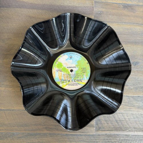 Record bowl upcycled and - record,