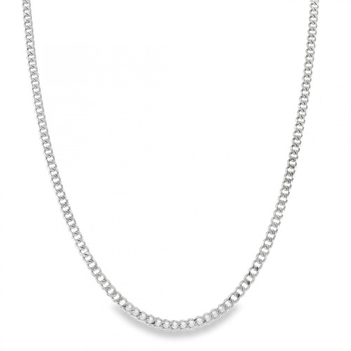 950 platinum 3mm cut curb - platinum,