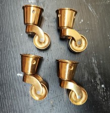 Swivel Solid Brass Traditional Vintage Castor Wheel Furniture, Caster Wheel