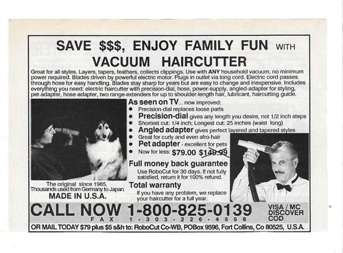 1993 robocut vacuum hair - 1993,