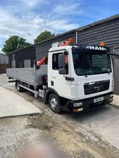 Man 7.5 ton hiab crane lorry 