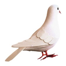 Realistic Dove Ornament Toy