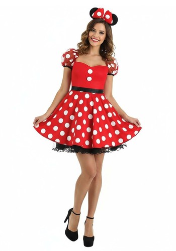 Women minnie mouse polka - polka, dot