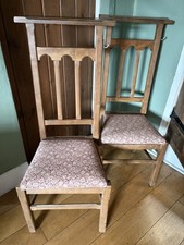 Pair Of 2 Antique Wood Church