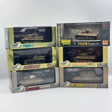 Lot of 6 Dragon Armor 1:72 Scale   WWII Tanks Hornisse, Tiger I, King Tiger