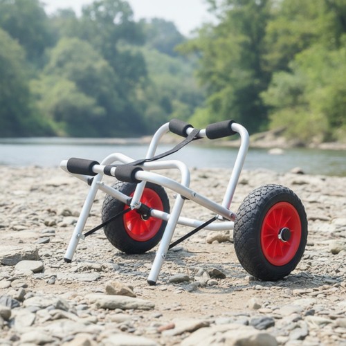 Kayak cart with strap - kayak, aluminum