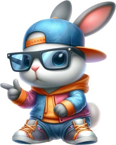 Easter hip hop bunny rabbit - hop,