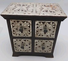 Indian Spice Drawers Pierced Metalwork (M25)