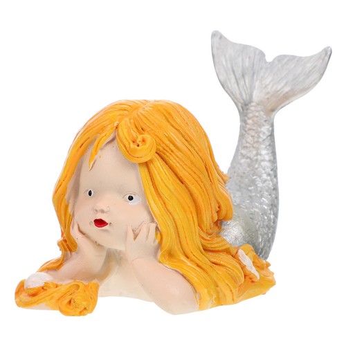 Decorative resin mermaid - decorative,
