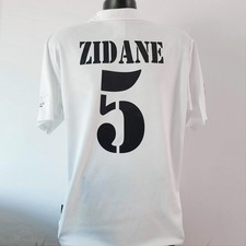 ZIDANE 5 Real Madrid Shirt - XL - 2001/2002 - Adidas Home Jersey