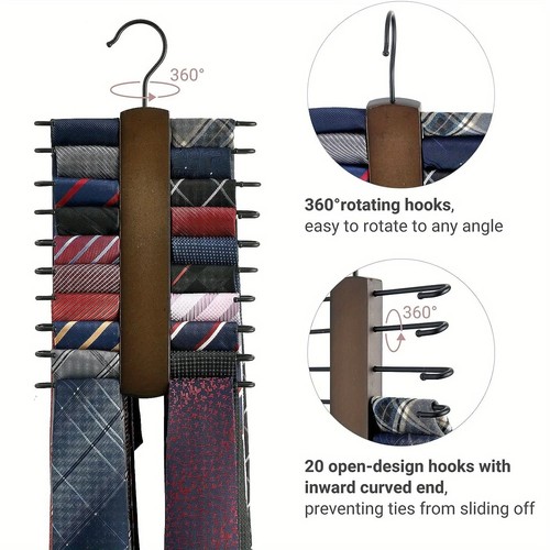 1pcs wooden tie - 1pcs, rotating
