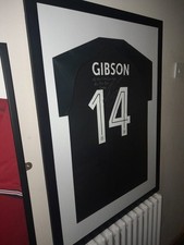 Ben Gibson Match Worn Signed Framed Shirt Man City V Burnley FA Cup Game