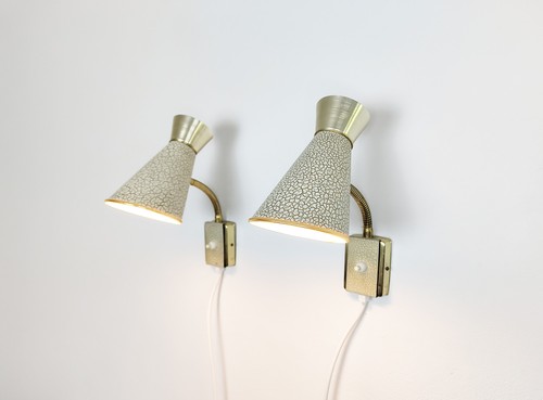 Pair vintage wall - of,
