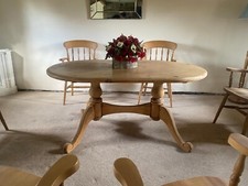 Scartop Farmhouse Pine Table And Chairs 