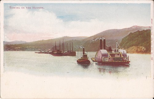 Towing barges the hudson - towing, on