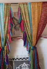 2 Pcs Indian Sari Patchwork
