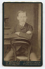 CDV YOUNG MAN IN CROSSED ARM