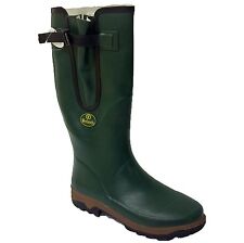MENS Wetlands GARDEN FESTIVAL RUBBER WELLIES WELLINGTON WIDE GUSSET BOOTS UK SZ 