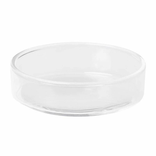 Clear glass shrimp food round - shrimp,