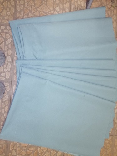 Plain sky blue - curtains, fit