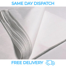 WHITE ACID FREE TISSUE PAPER SHEETS WRAPPING  TISSUE PAPER 500 x 750mm (20x30'')