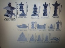 14 Pcs Resin Minature Japanese