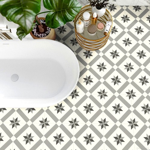 Victorian tile effect vinyl - tile,